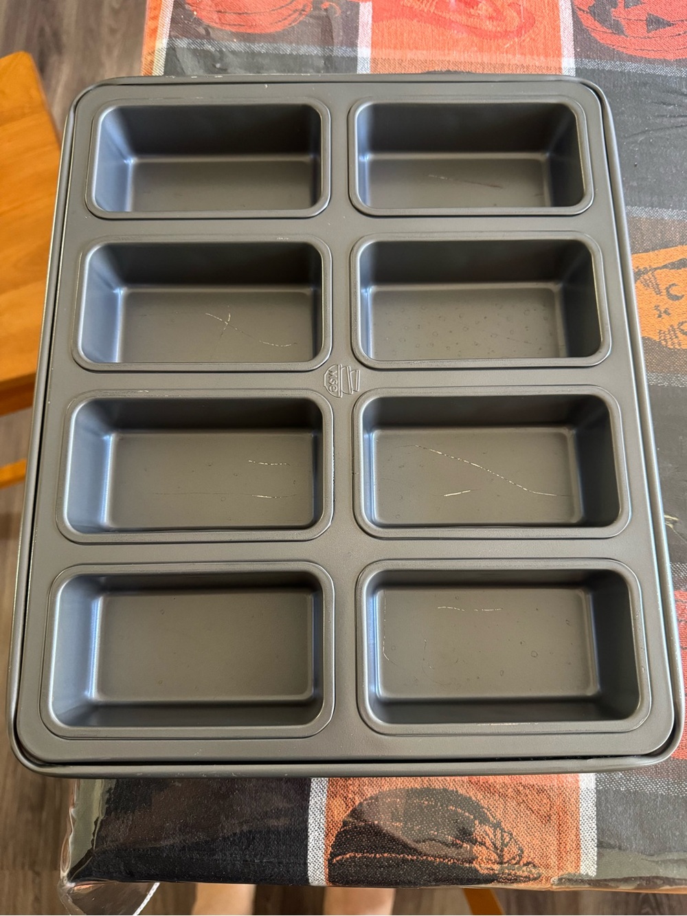 8-Cavity Mini Loaf Pan – Gray from Martha Stewart everyday - minor scratches